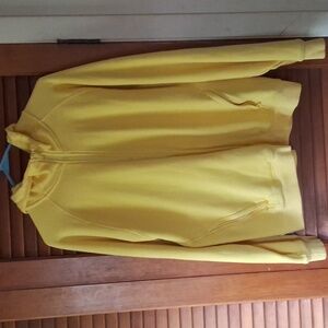 Fabletics woman size large yellow zipper up Hoodie
